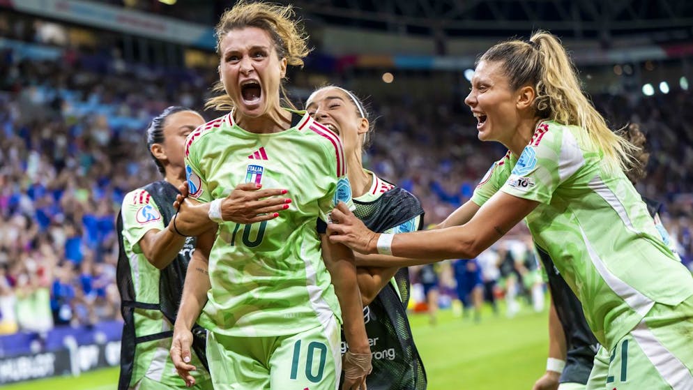 Euro 2025. L'Italie venge la Suisse et se hisse en demies grâce à un but à la 90e