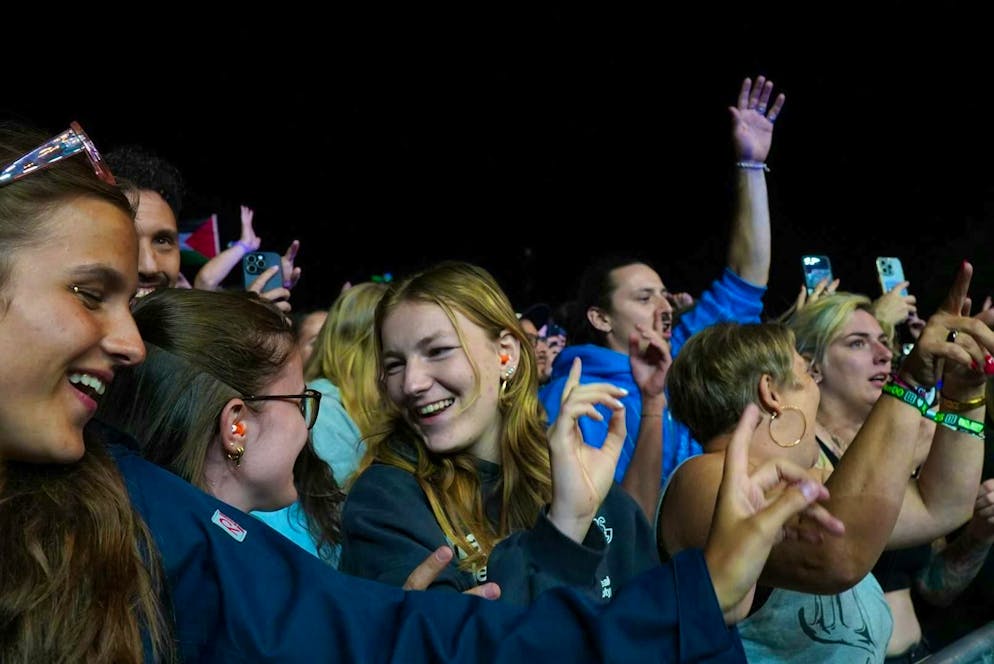 Macklemore Gurtenfestival. The people really celebrated the US rapper.