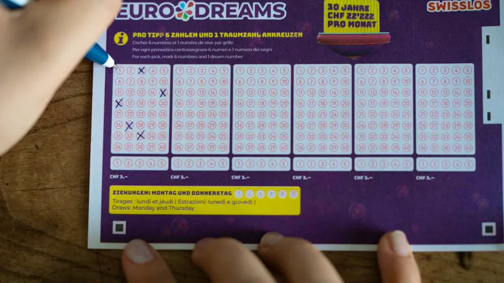 Un chanceux a décroché une rente mensuelle de 2222 francs durant 5 ans au tirage de l'Eurodreams jeudi soir (archives).