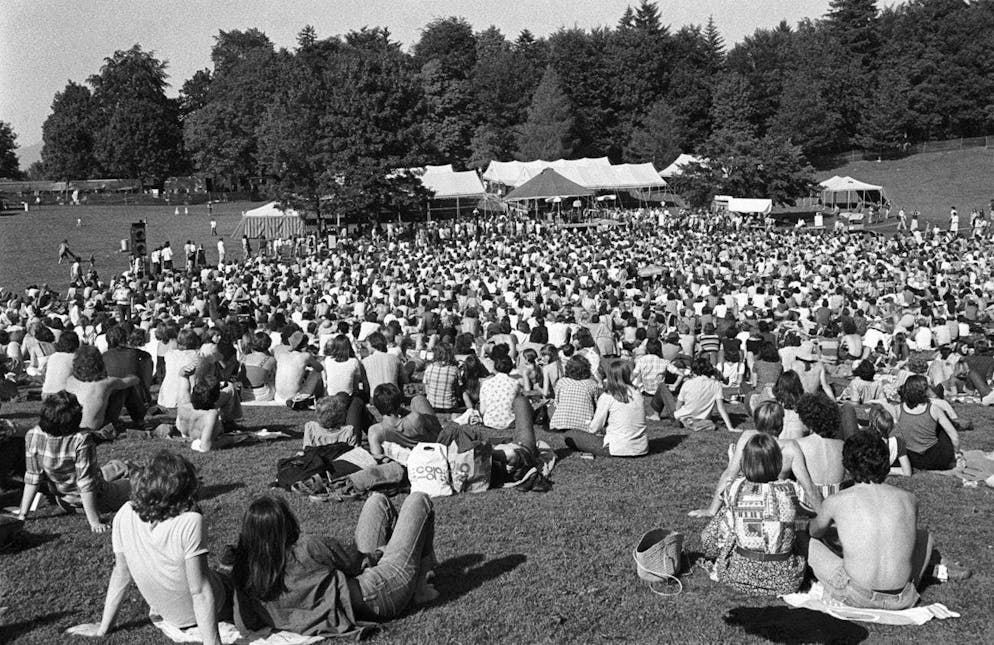 At the very first edition of the Gurten Festival in 1977, the organizers officially did not serve alcohol.