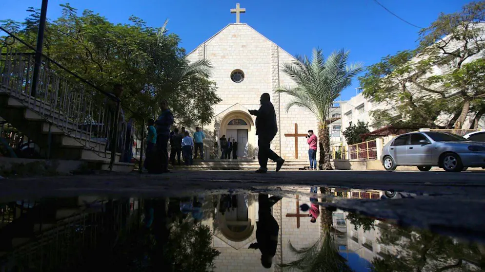 La chiesa cattolica della Sacra Famiglia a Gaza.