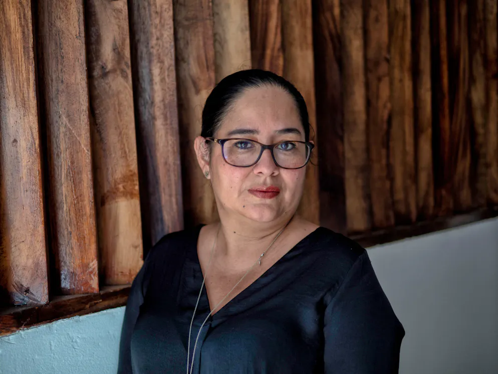 Ruth Lopez dirige l'ONG Cristosal.