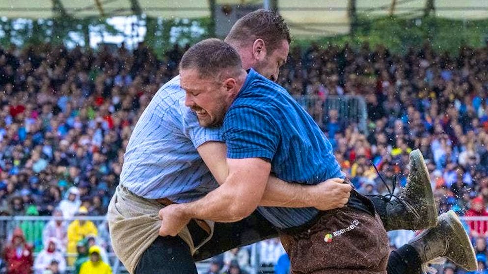 In the last clash between Armon Orlik and Fabian Staudenmann, Staudenmann won with the maximum score at the Federal Jubilee Swing Festival.