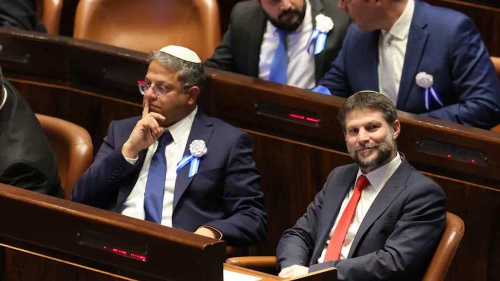 Itamar ben Gvir (sin.) e Bezalel Smotrich, i due ministri di Israele che non possono entrare in Slovenia.