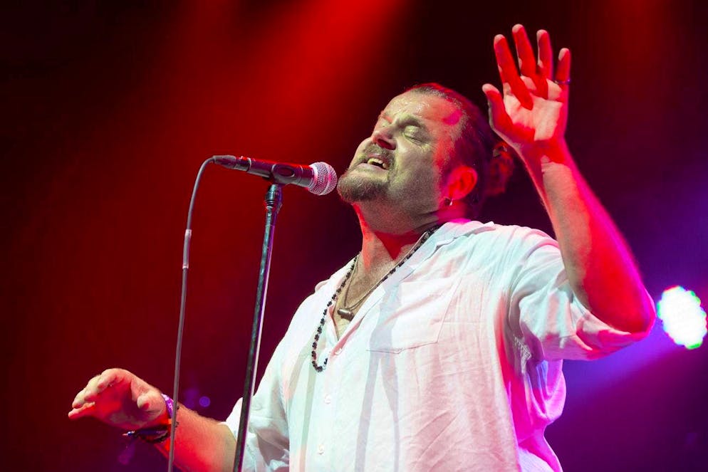 Büne Huber and Patent Ochsener hold the Gurten world record: the band has performed nine times on Bern's local mountain since 1999 - most recently last year. The picture was taken during a performance in 2014.