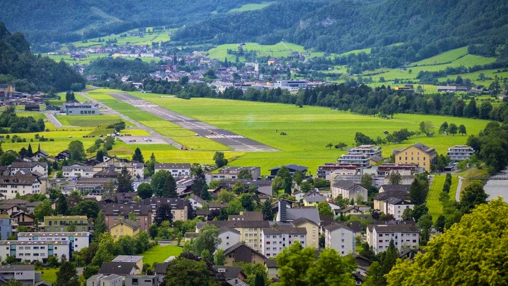 View of the Mollis airfield. A magnificent arena is erected there at the end of August.