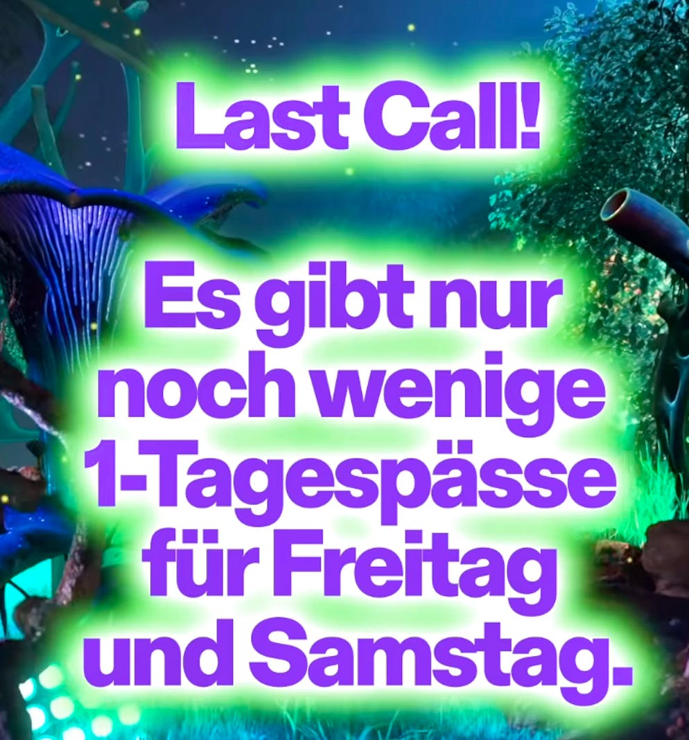 Sorry, wer jetzt nicht bucht, bekommt kein Ticket mehr.