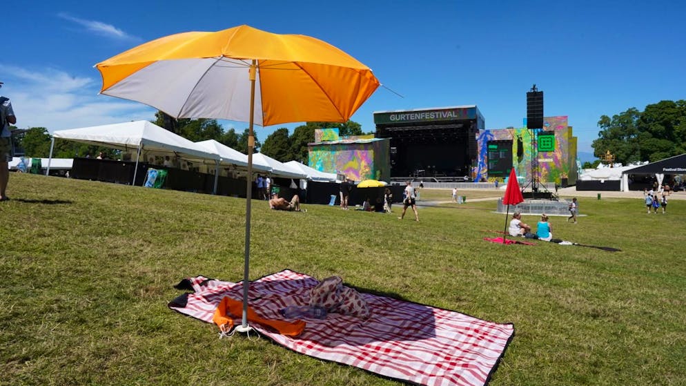 Wem wohl dieses Schattenplätzchen auf dem Gurten gehört?