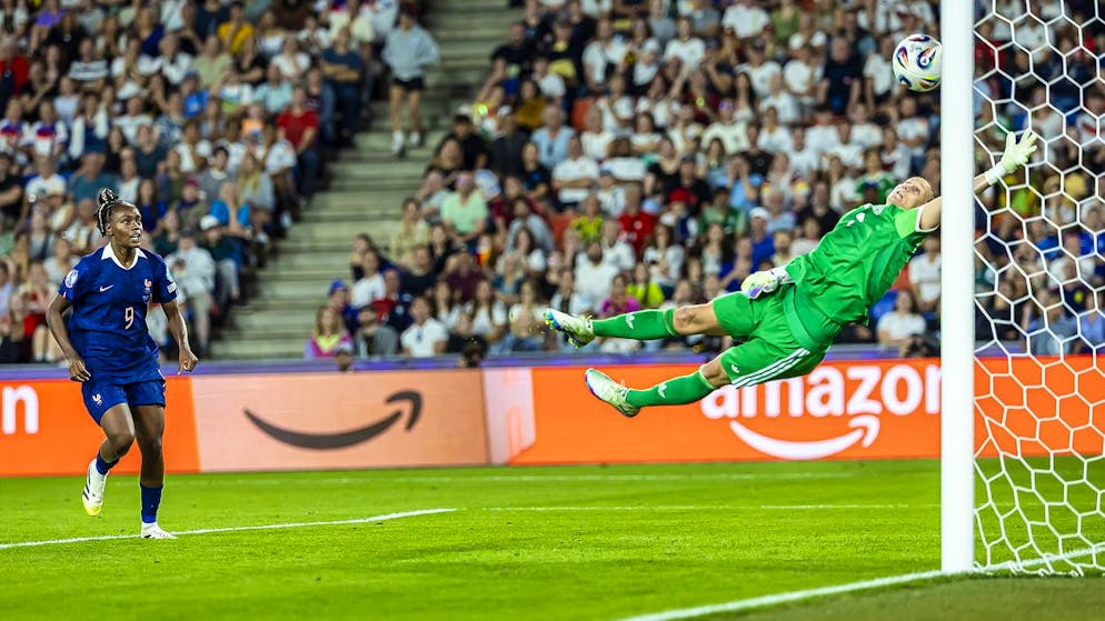 Contre la France en quarts, Ann-Katrin Berger a livré une prestation XXL.