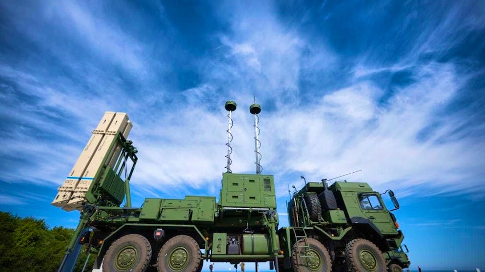 The IRIS-T SLM air defense system from the German company Diehl Defence: Switzerland is procuring five IRIS-T SLM systems for medium-range ground-based air defense. (archive picture)