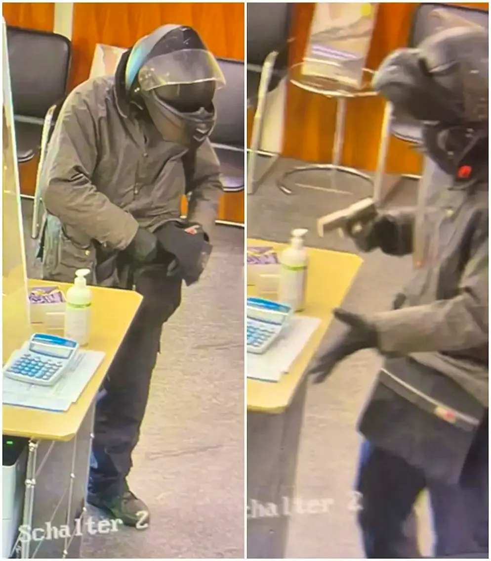 Giovedì pomeriggio la Valiant Bank è stata rapinata da un aggressore sconosciuto. Il sospetto autore è in fuga.