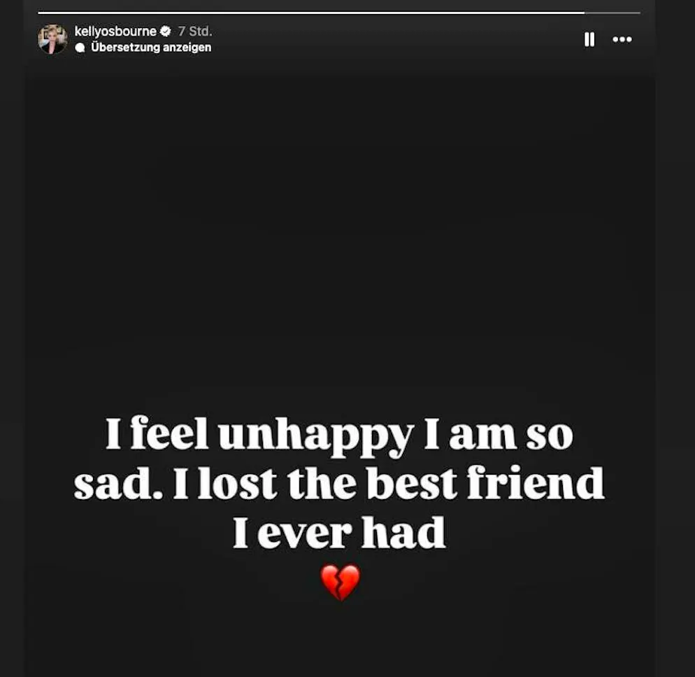 Deux jours après le décès de son père Ozzy Osbourne, sa fille Kelly s'est exprimée publiquement pour la première fois dans une story Instagram.