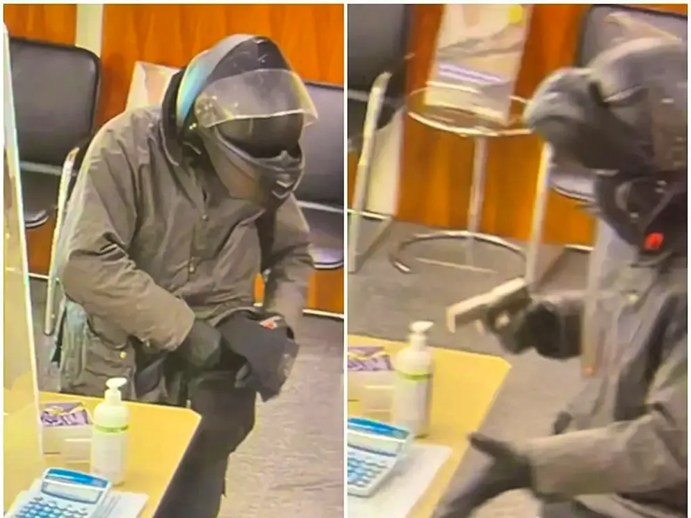 At the end of July, Valiant Bank was robbed by an unknown assailant.