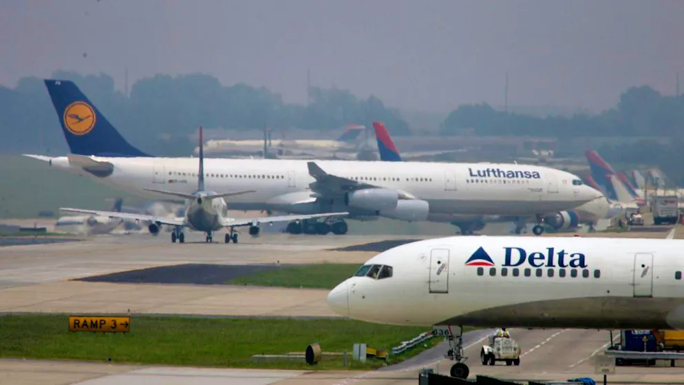 Negli USA i rischi a causa dell'intasamento dello spazio aereo sarebbero maggiori che in Europa. (Immagine simbolica d'archivio)