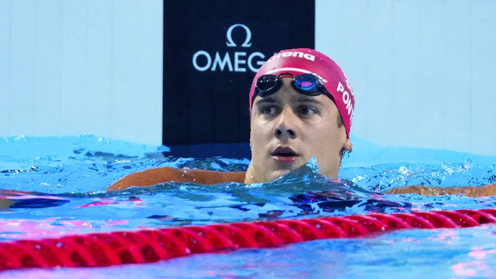 Noè Ponti a signé le 2e temps des demi-finales du 50 m papillon dimanche.