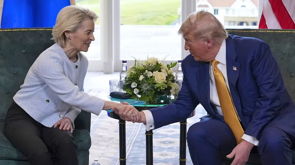 Donald Trump e Ursula von der Leyen hanno trovato un accordo.