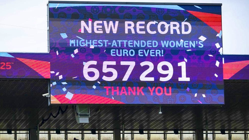New spectator record at a women's European Championship.