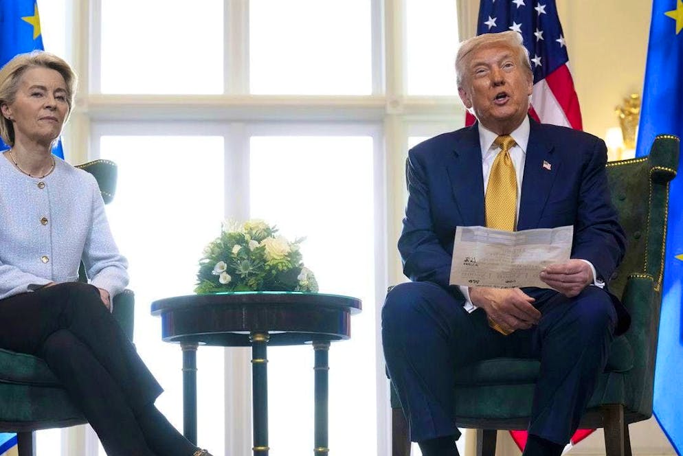 Trump and von der Leyen: the cheat sheet will be really expensive for Europe.