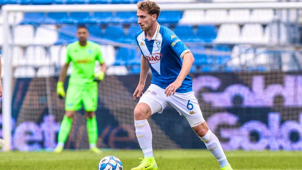Matthias Verreth, here still in the Brescia jersey, mourns the death of his son.