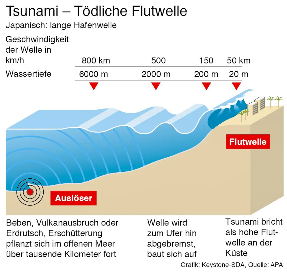 «Tsunami» ist Japanisch und bedeutet übersetzt etwa so viel wie «Hafenwelle».