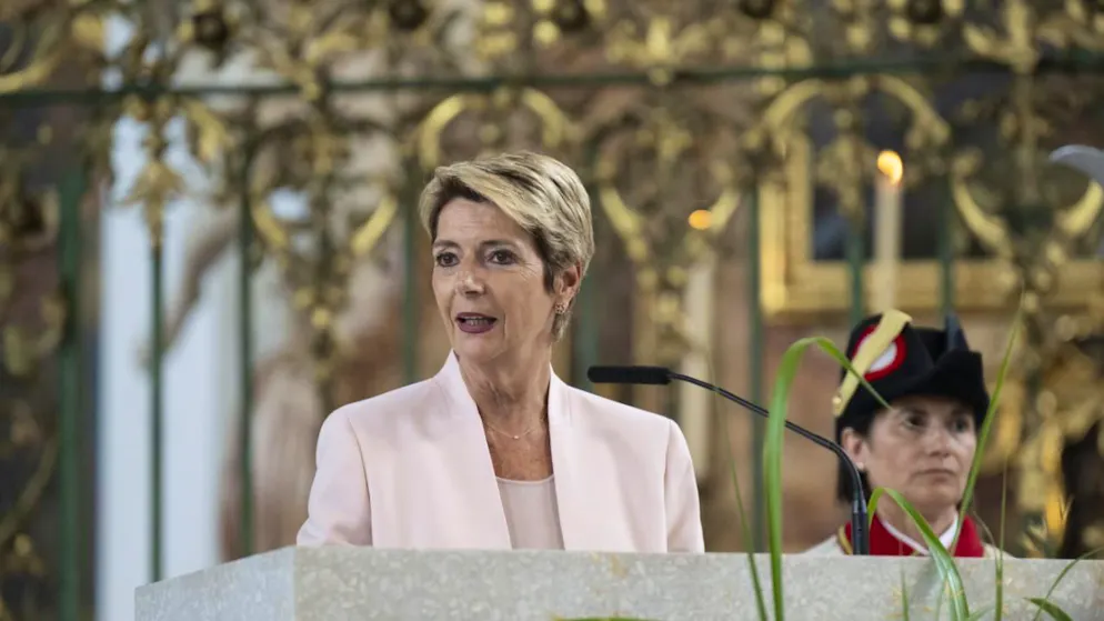 Karin Keller-Sutter s'est exprimée au sujet de la plainte qu'elle a déposée contre X (archives).