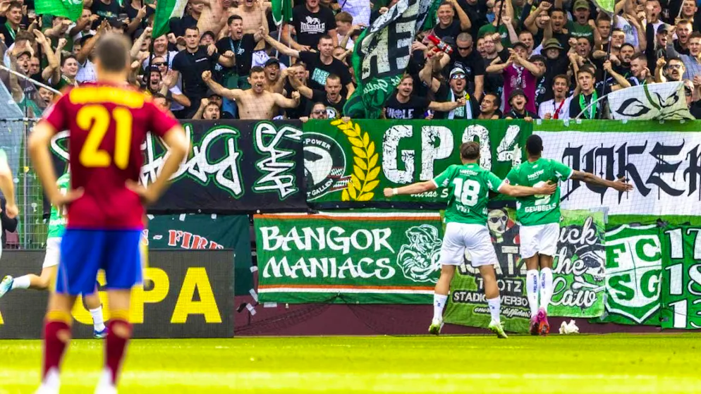 St. Gallen celebrate in Geneva