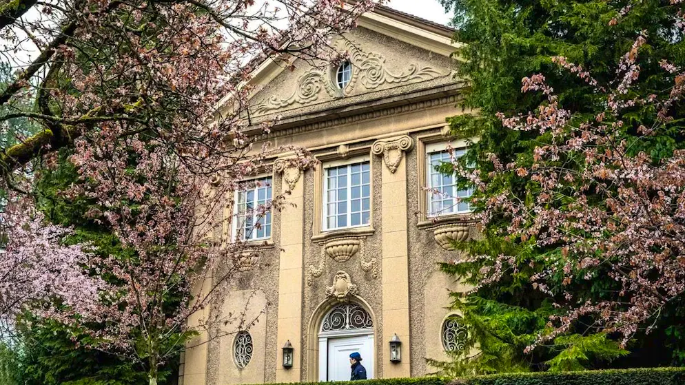 This magnificent villa is up for sale in Basel.
