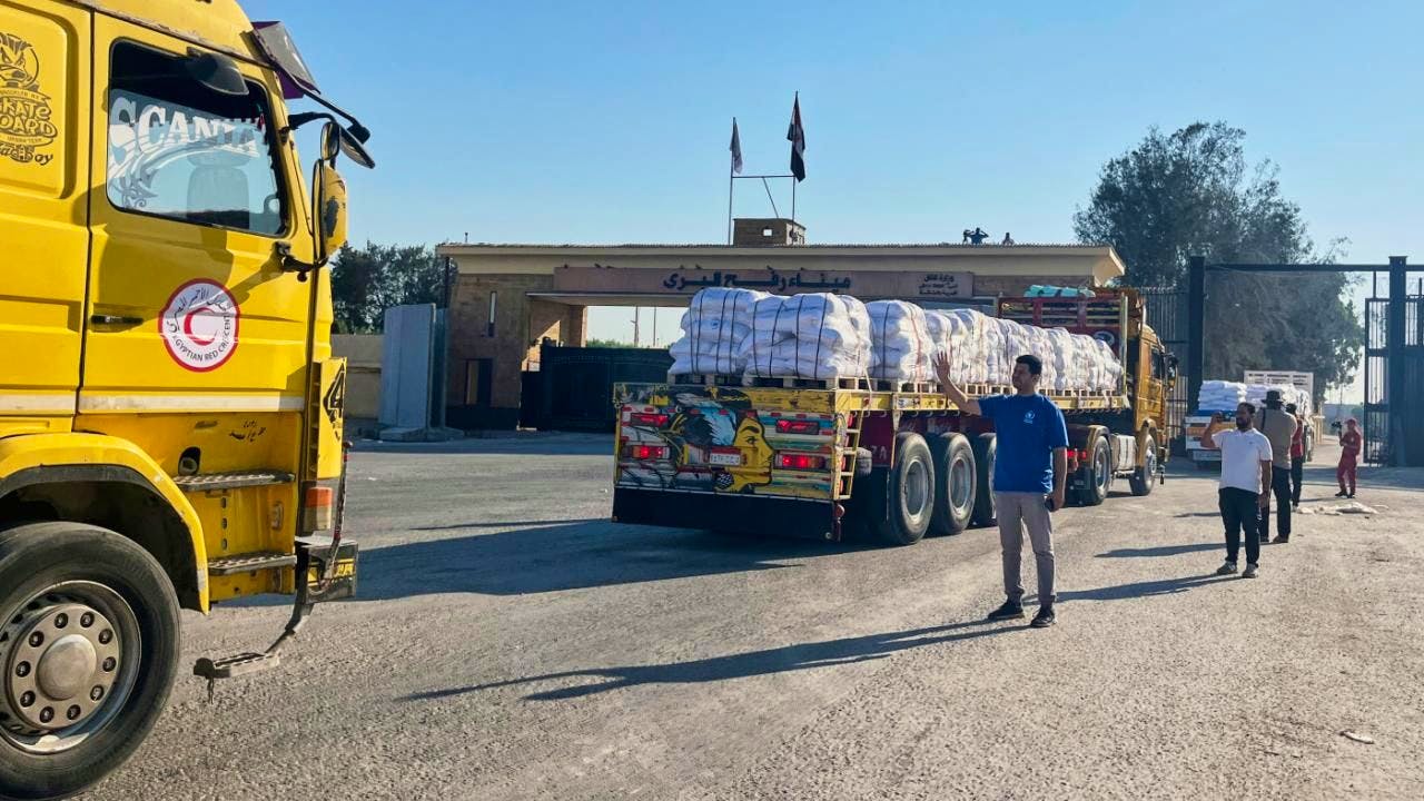 International. Israel: 1.200 Lkws mit Hilfsgütern in Gazastreifen gefahren