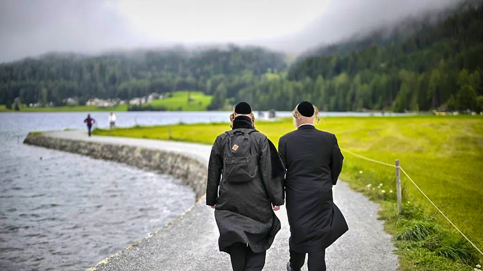 An orthodox Jew was attacked by two men in August 2024. (Theme picture