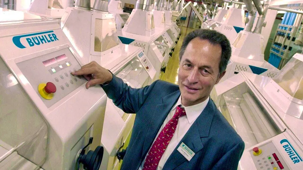 Urs Bühler (1943-2025) shaped the Bühler industrial group for more than five decades in 1970. (archive picture)