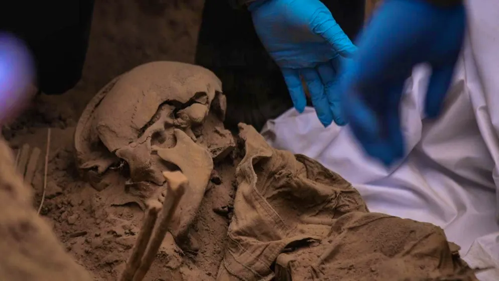 ARCHIVE - Special forces are working on a mass grave. The mass grave was discovered following an anonymous call. Photo: Daniel Resendiz/dpa