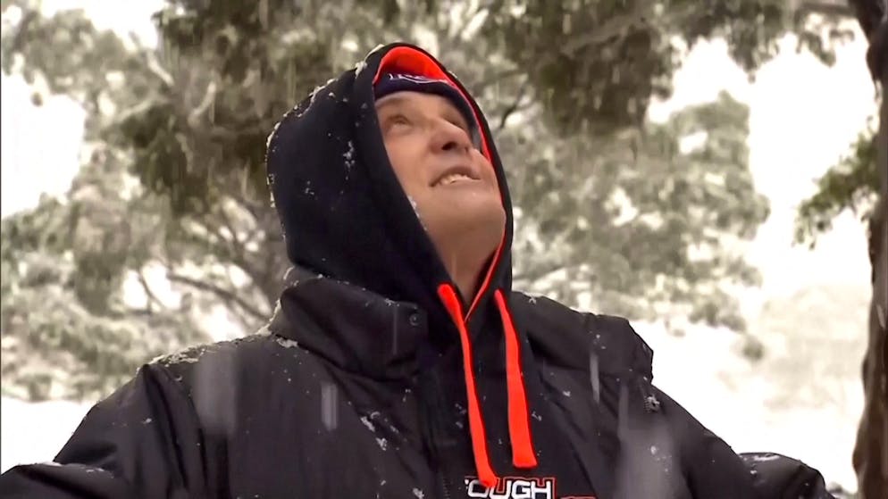 Wintereinbruch in Australien. «Ich habe immer davon geträumt, einmal Schnee zu sehen»