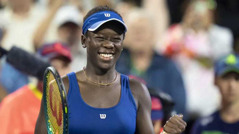Strahlt nach dem Halbfinal-Einzug am Heimturnier in Montreal: Victoria Mboko