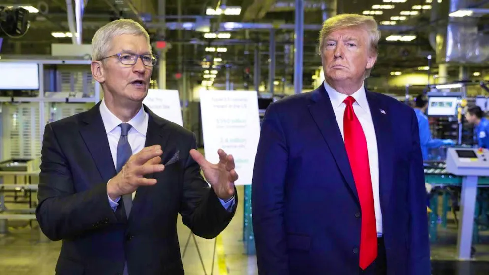 Apple CEO Tim Cook disappointed Donald Trump because the company did not announce the production of iPhones in the USA. (archive image)