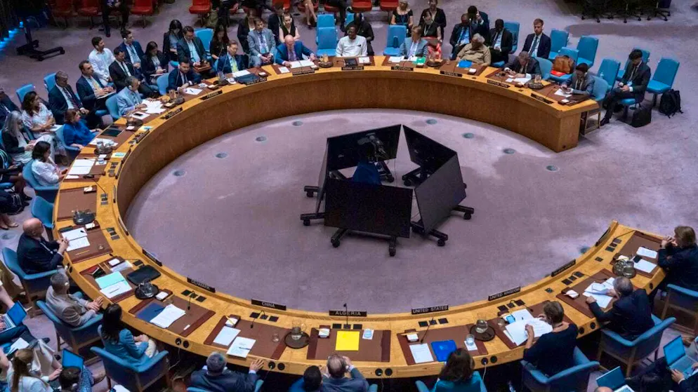 ARCHIVE - A UN Security Council meeting takes place at United Nations Headquarters. Photo: Yuki Iwamura/AP/dpa