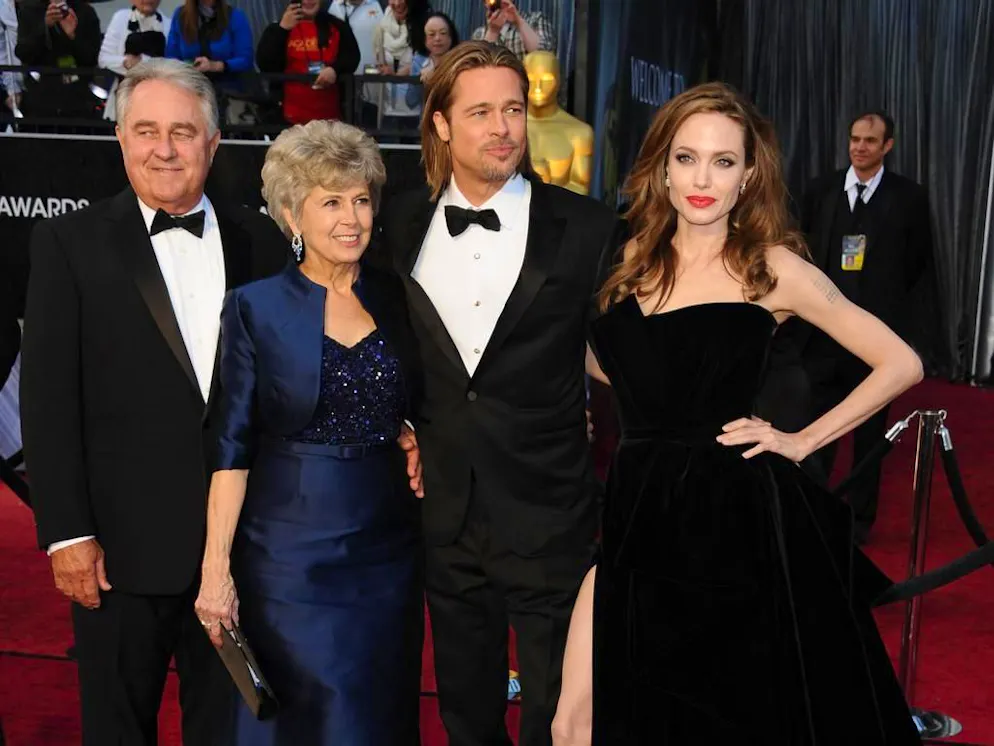 William Pitt-Jane Pitt-Brad Pitt E Angelina Jolie Agli Oscar 2012