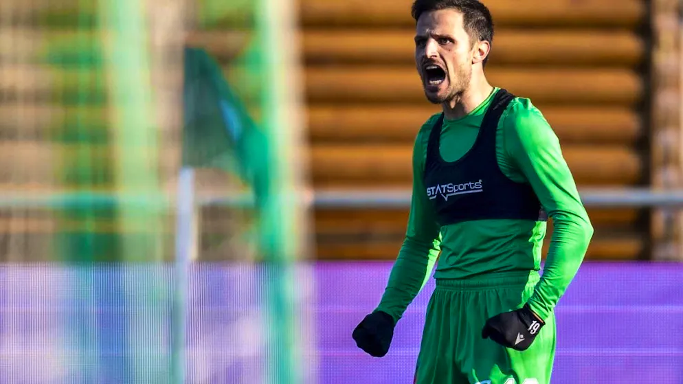 Antonio Marchesano can celebrate his second win of the season with Yverdon
