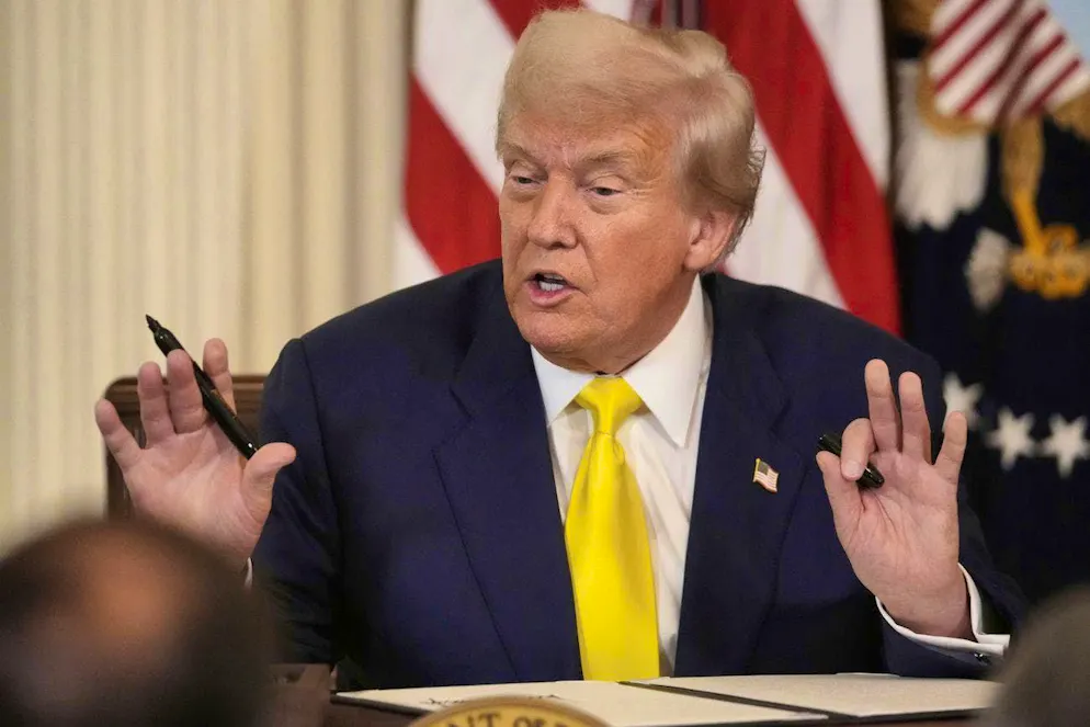 Has imposed high tariffs on Switzerland's exports to the USA: US President Donald Trump.