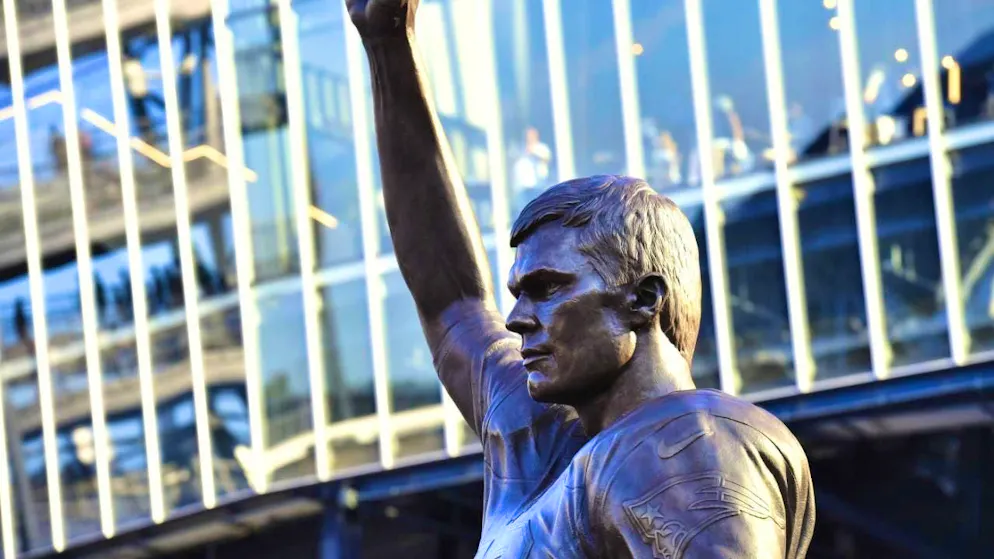 A statue for the quarterback legend - Gallery. The quarterback legend won the Super Bowl six times with the Patriots