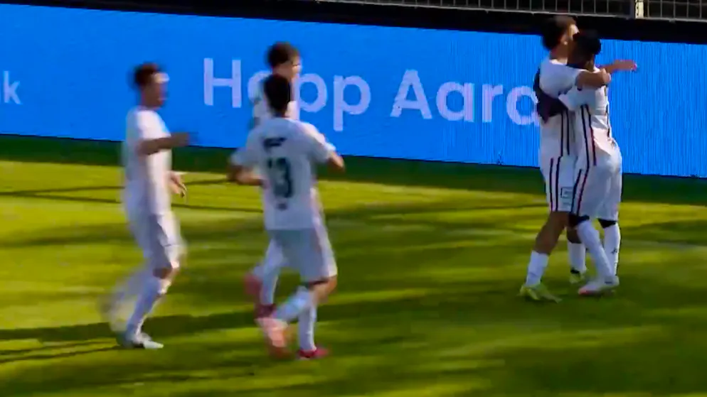 Video highlights. Aarau also wins its second game