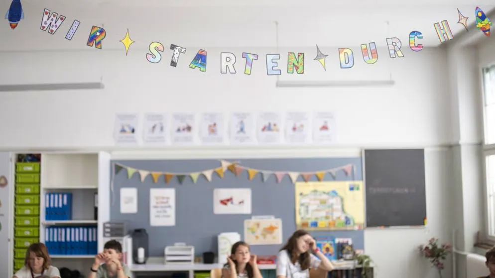 Primo giorno di scuola oggi per molti bambini nella Svizzera tedesca.