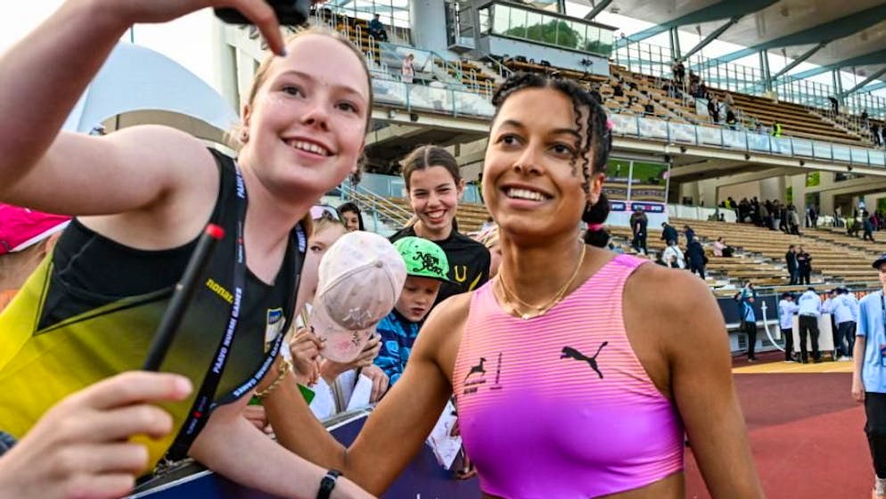 Leichtathletik. Glanzleistungen von Audrey Werro und Géraldine Frey