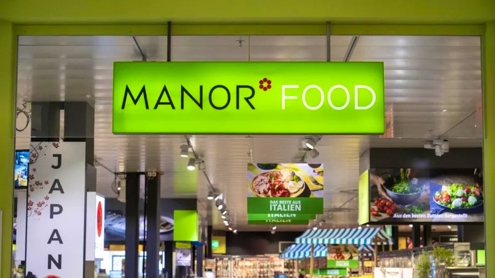 Manor is handing over its food stores in Emmen, Basel and Rapperswil to Coop. The picture shows the Manor Food store in the Emmen Center shopping mall. (archive picture)
