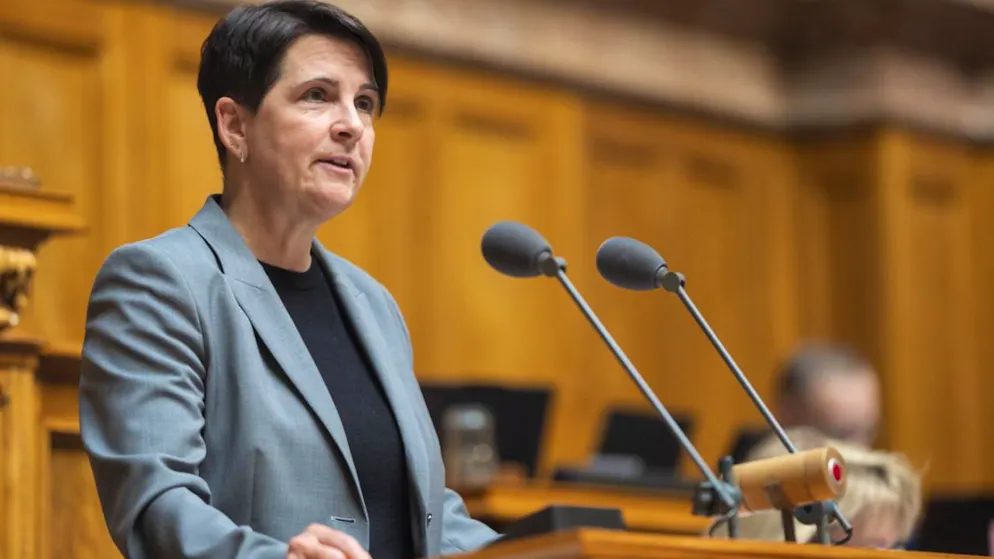 Die Zürcher Nationalrätin Yvonne Bürgin kandidiert für das Präsidium der Mitte-Bundeshausfraktion. (Archiv)