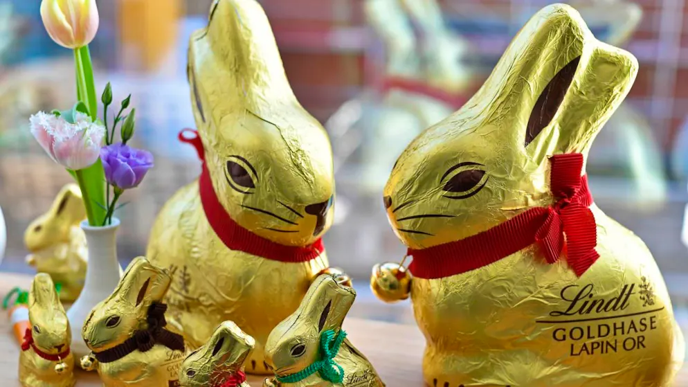 Il coniglietto con foglio dorato figura fra i prodotti classici di Lindt & Sprüngli.