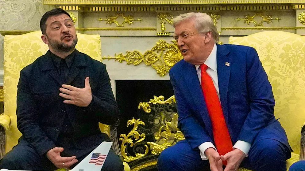 White House summit disagrees on ceasefire for Ukraine - Gallery. Zelensky and Trump spoke to journalists together. 