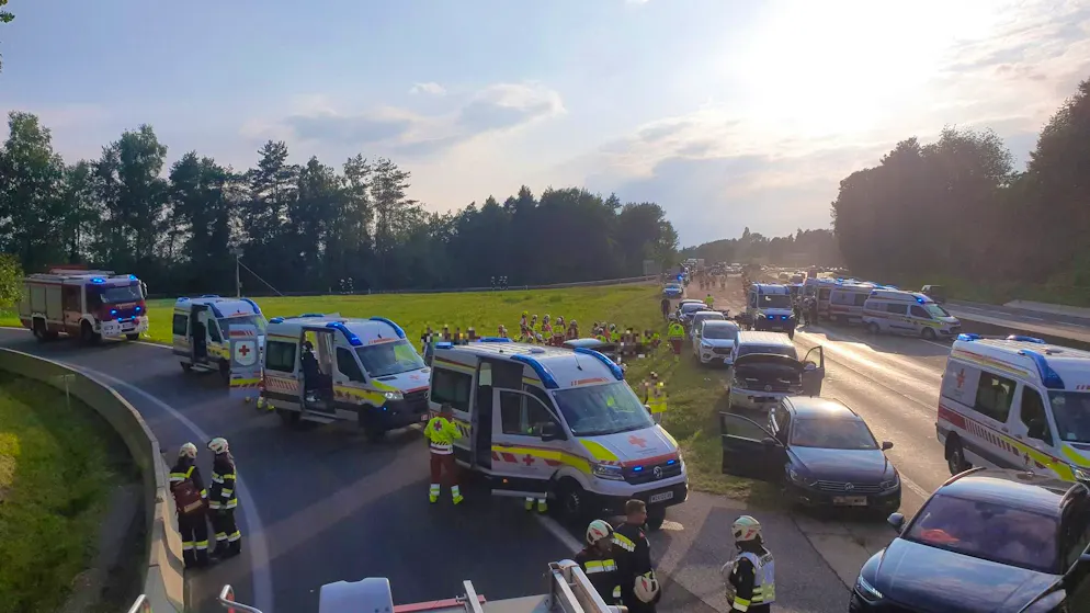 The cause of the accident was diesel spillage on the road.