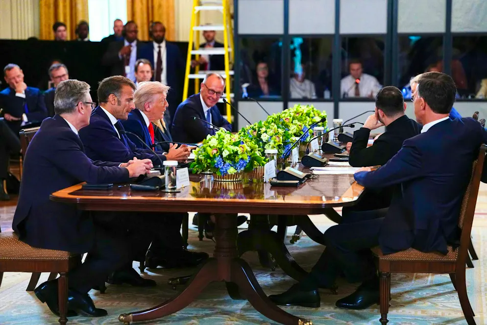 The round table in the White House.