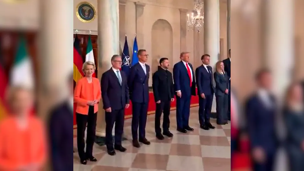 At the Ukraine summit. Trump irritates all European leaders with this one moment
