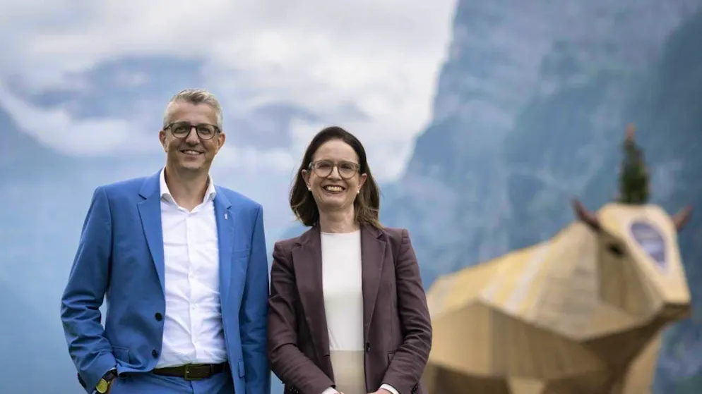 Glarus Councillor of States Benjamin Mühlemann and St. Gallen National Councillor Susanne Vincenz-Stauffacher are running for the co-chairmanship of the Swiss FDP.  (archive picture)
